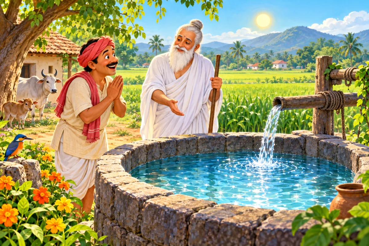 कोरड्या विहिरीला पाणी