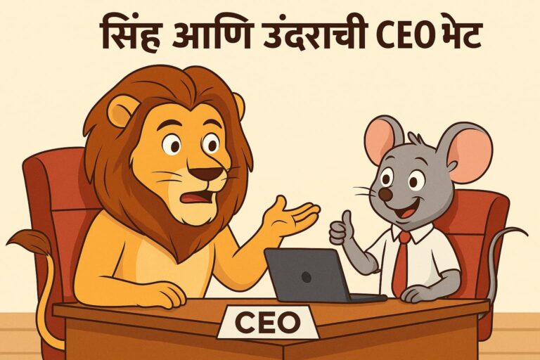 सिंह आणि उंदराची CEO भेट