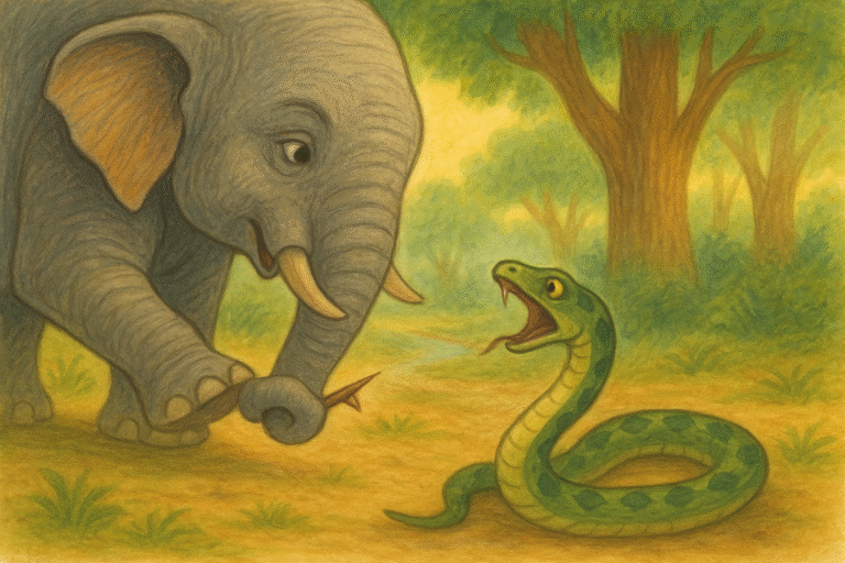 साप आणि काटा